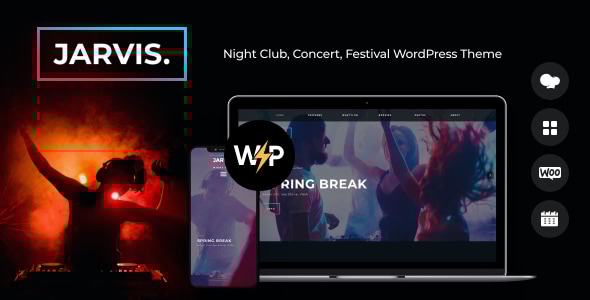 Jarvis v1.8.14 – Night Club, Concert, Festival WordPress Theme