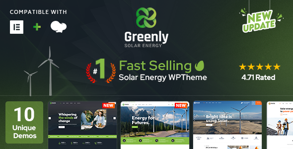 Greenly v7.6 – Ecology & Solar Energy WordPress Theme