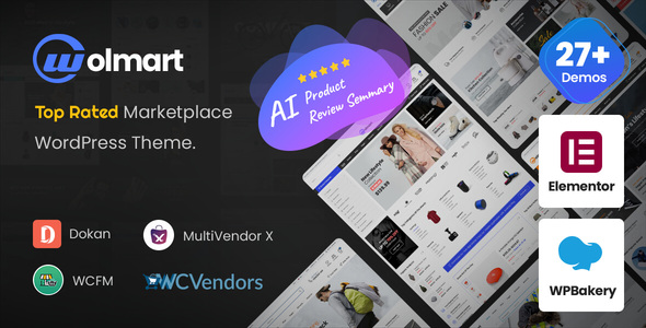 Wolmart v1.8.13 – Multi-Vendor Marketplace WooCommerce Theme