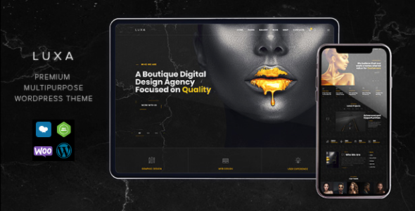 Luxa v1.2.7 – Luxury Black MultiPurpose WordPress Theme