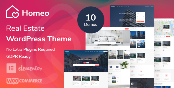 Homeo v1.2.54 – Real Estate WordPress Theme