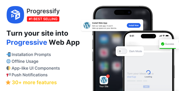 Progressify v1.0.0 – Progressive Web App (PWA) for WordPress