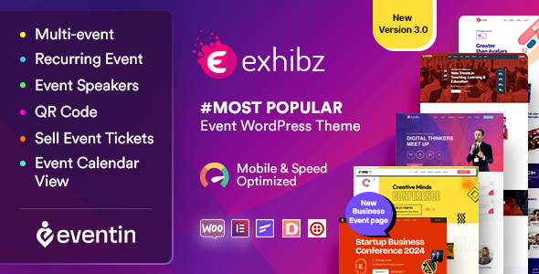 Exhibz v3.0.6 – Event Conference WordPress Theme