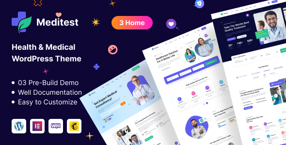 Meditest v1.1.6 – Medical WordPress Theme