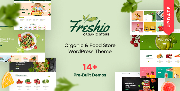 Freshio v2.3.7 – Organic Food Store WordPress Theme
