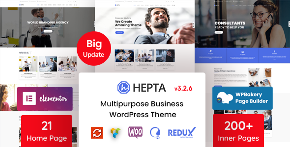 Hepta v3.2.7 – Multipurpose Business WordPress Theme