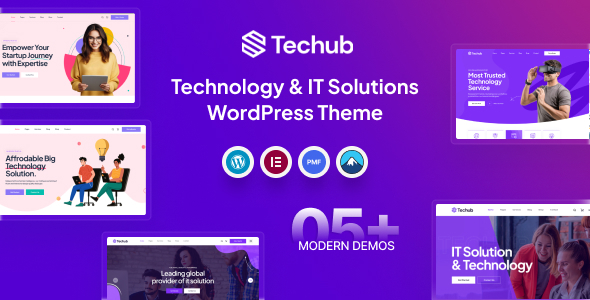 Techub IT Solutions WordPress Theme for Tech Firms