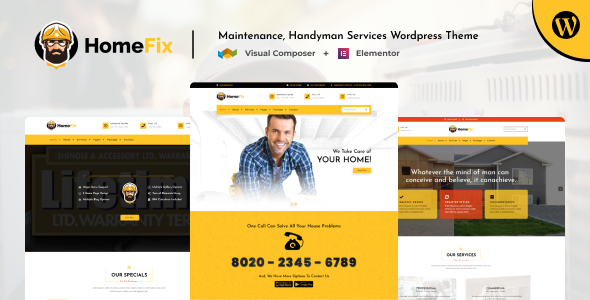 Home Fix Handyman Services WordPress Theme