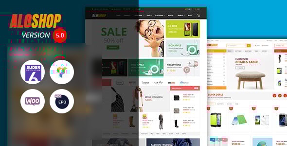 Alo Shop v6.4 – Mega Market RTL Responsive Theme