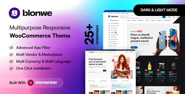 Blonwe Multipurpose WooCommerce Theme for Shops