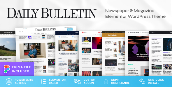 Daily Bulletin Newspaper WordPress Theme for News