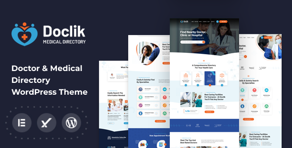 Doclik Medical Directory WordPress Theme with RTL