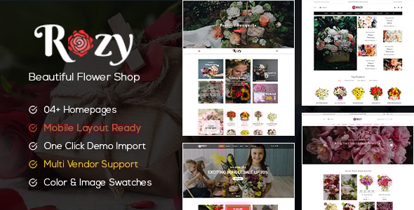Rozy v1.2.25 – Flower Shop WooCommerce Theme
